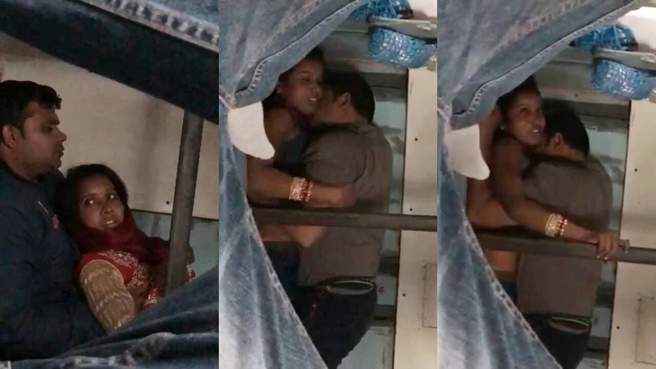 Newly married desi couple fucking in train captured secretly